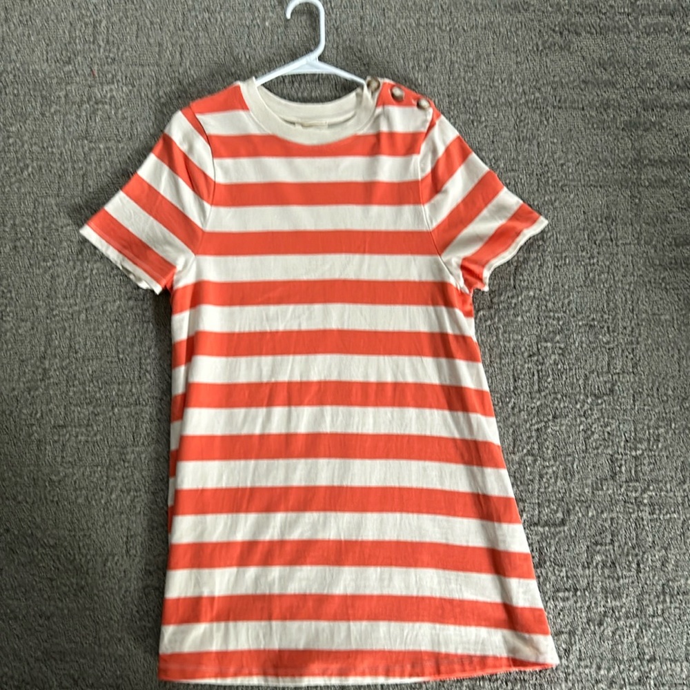 Sezane Striped Emy Mini T-shirt Dress